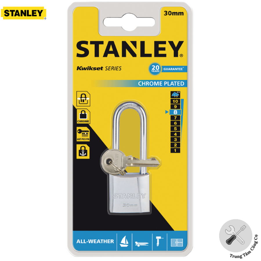 Ổ khóa càng dài Stanley S742-015 30mm Long Shackle