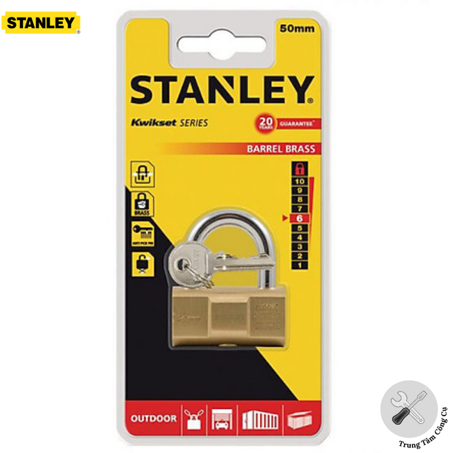 Ổ khóa càng chữ U Stanley S742-047 50mm Barrel Padlock