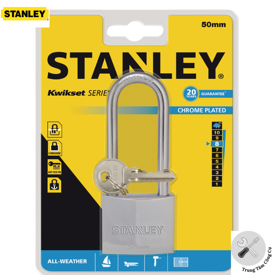 Ổ khóa càng dài Stanley S742-017 50mm Long Shackle